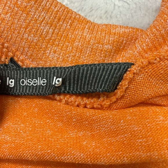Oiselle Flyte Short Sleeve Running Shirt Clementine Orange Women Large NWT - Picture 8 of 9